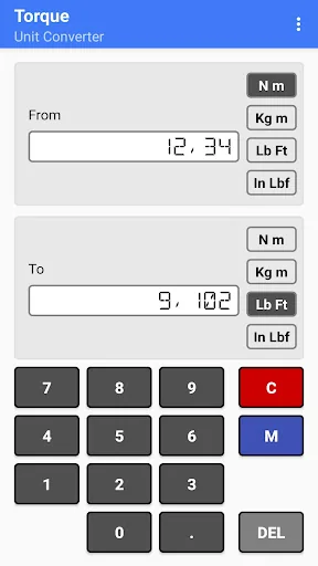Torque Unit Converter
