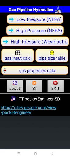 Gas pipe sizing