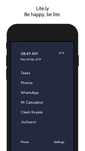 Litely - Light Phone Launcher screenshot 2