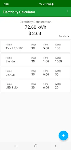 Electricity Calculator