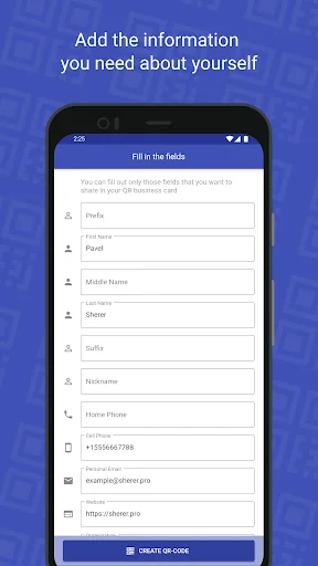 QR Card - business card screenshot 4