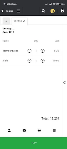 SkyService POS screenshot 2