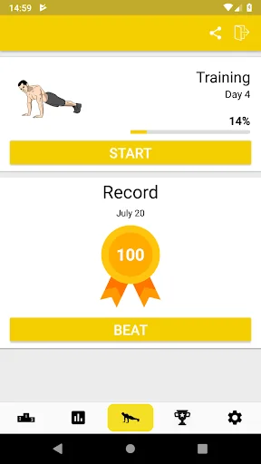 Push Up  -  21 Day Challenge screenshot 1