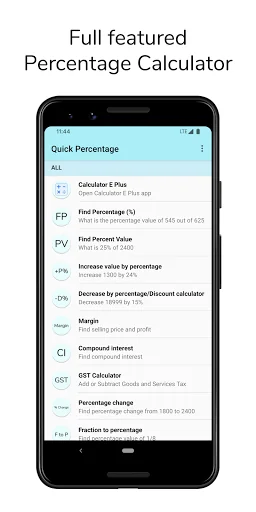 Quick Percentage Calculator screenshot 1