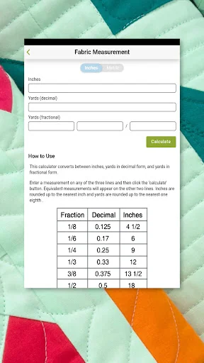 Quilting Calculators screenshot 2