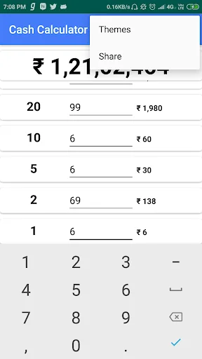 Cash Denomination calculator
