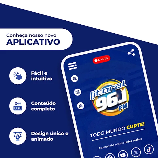 Rádio Litoral 96.1 FM screenshot 1