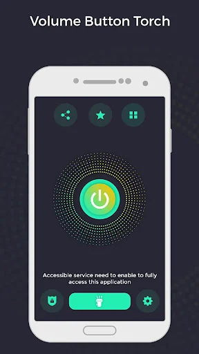 Volume Button Torch ON/OFF