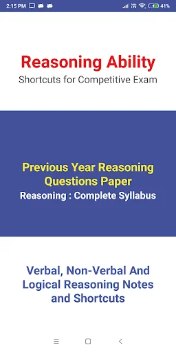 Reasoning for Competitive Exam