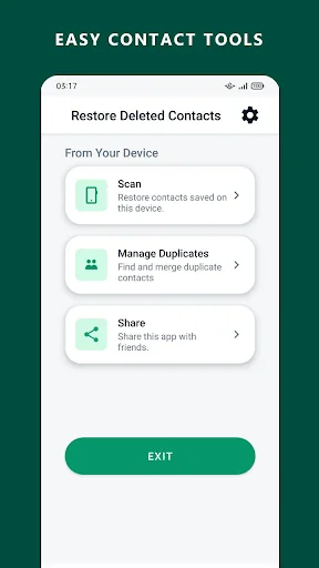 Restore Deleted Contacts screenshot 1