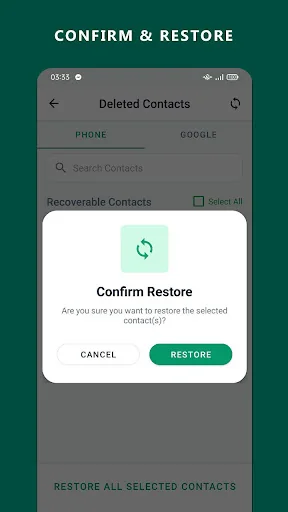 Restore Deleted Contacts screenshot 3