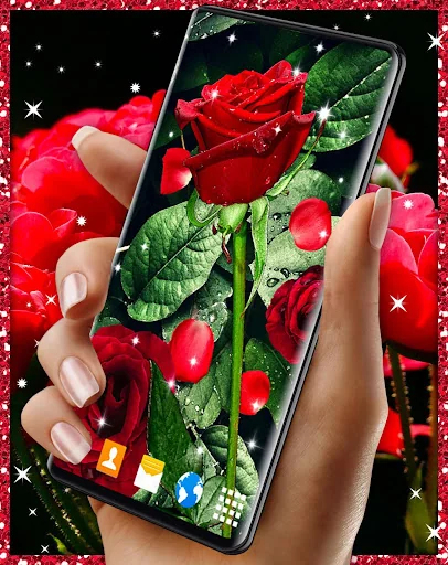 3D Red Rose Live HD Wallpaper screenshot 4