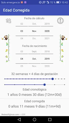 Corrected age
