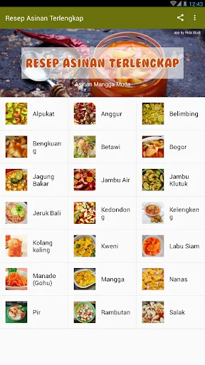 resep asinan terlengkap