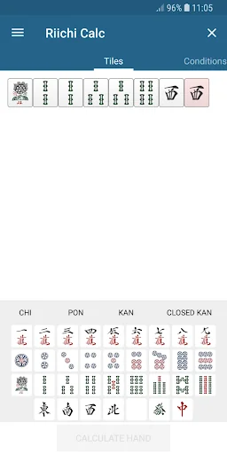 Riichi Calc - Japanese Mahjong screenshot 1