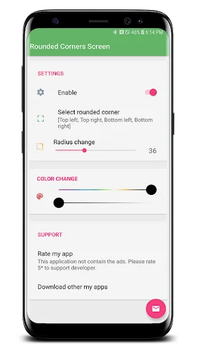 S20 Rounded Corners screenshot 2