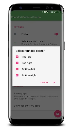 S20 Rounded Corners screenshot 3