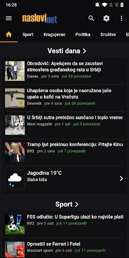 Naslovi - Vesti Srbija screenshot 2