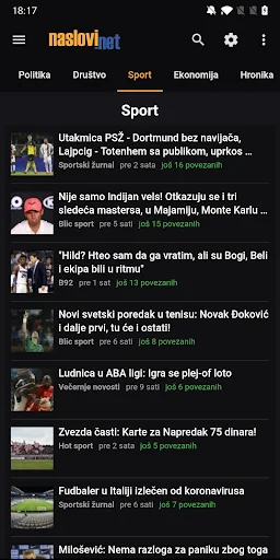 Naslovi - Vesti Srbija screenshot 4