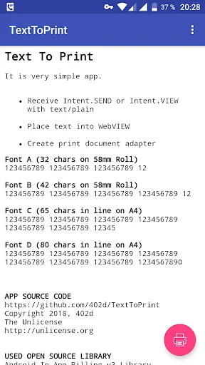 SHARE to PRINT.Intent