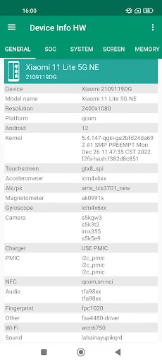 Device Info HW screenshot 1