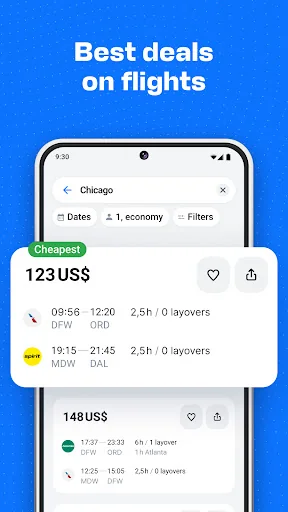 Aviasales — Сheap flights screenshot 1
