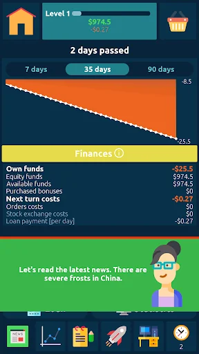 Stock Exchange Game Simulator screenshot 1