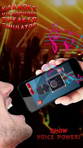 Karaoke Microphone Speaker Sim