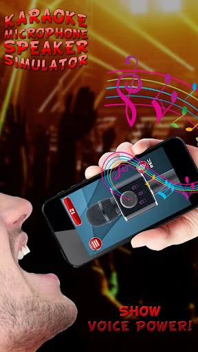 Karaoke Microphone Speaker Sim