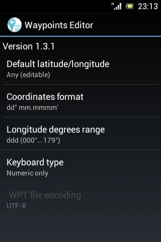 GPS Waypoints Editor screenshot 3
