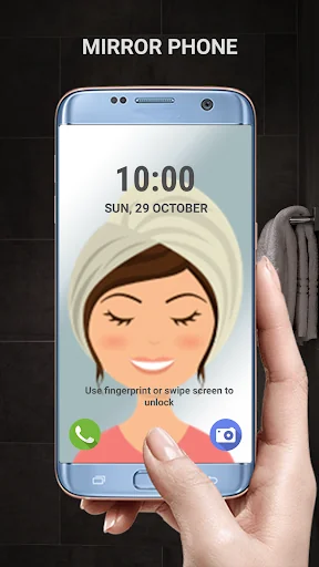 Transparent phone. Wallpaper screenshot 2