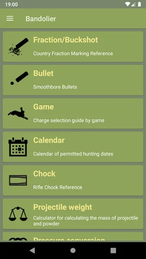 Hunter's guide "Bandolier" screenshot 1