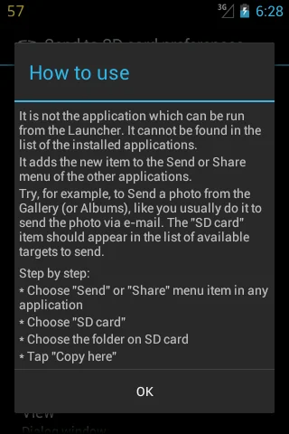 Send to SD card screenshot 4