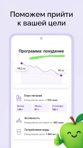 Счетчик калорий: Худеем вместе screenshot 3