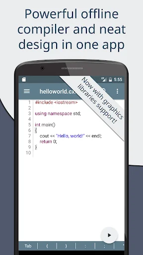 Cxxdroid - C/C++ compiler IDE