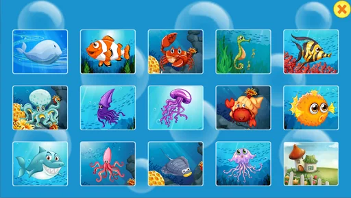 Marine residents. Mosaic.