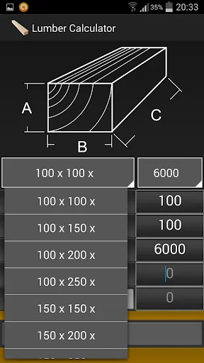 Calculator Lumber & Timber screenshot 2
