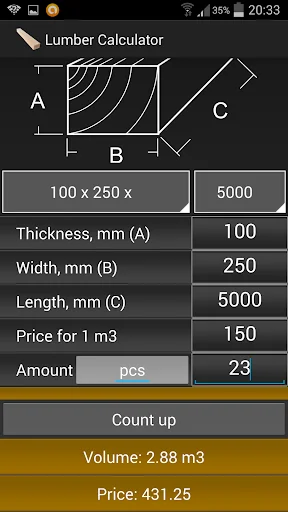 Calculator Lumber & Timber screenshot 4