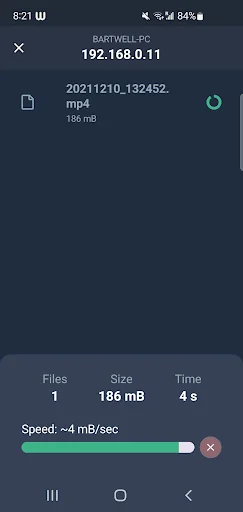 Wender: send files using WiFi screenshot 1