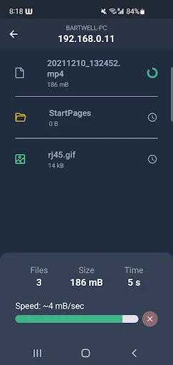 Wender: send files using WiFi screenshot 3