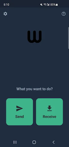 Wender: send files using WiFi screenshot 4