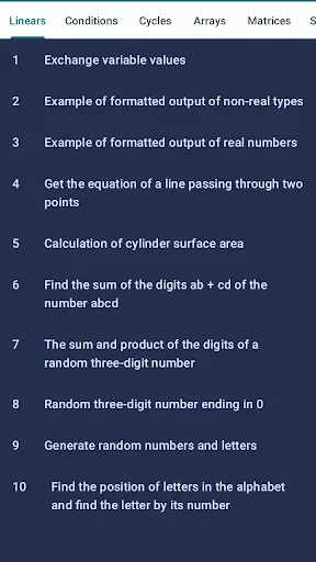 Pascal. Exercises
