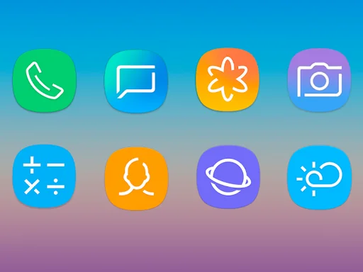 UX S9 Icon Pack - Free Galaxy  screenshot 1
