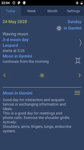 Lunar calendar Dara-Lite