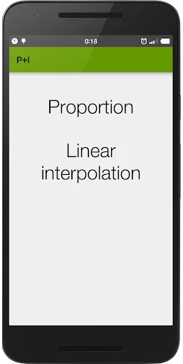Proportion + interpolation