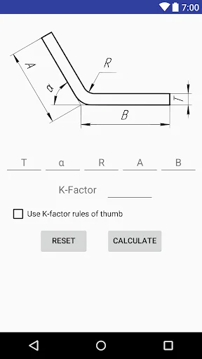 Bending Sheet Metal Calculator
