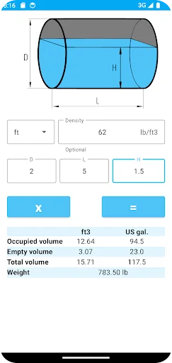 Tank Volume Calculator screenshot 4