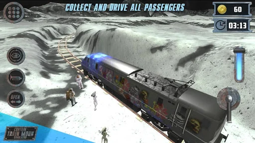 Control Train Moon Simulator