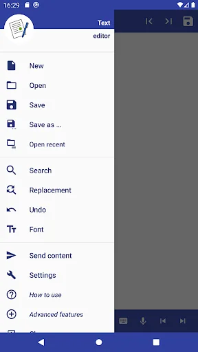 Text editor SimpleEditorFree screenshot 1