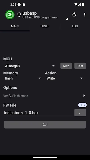 ZFlasher AVR screenshot 1